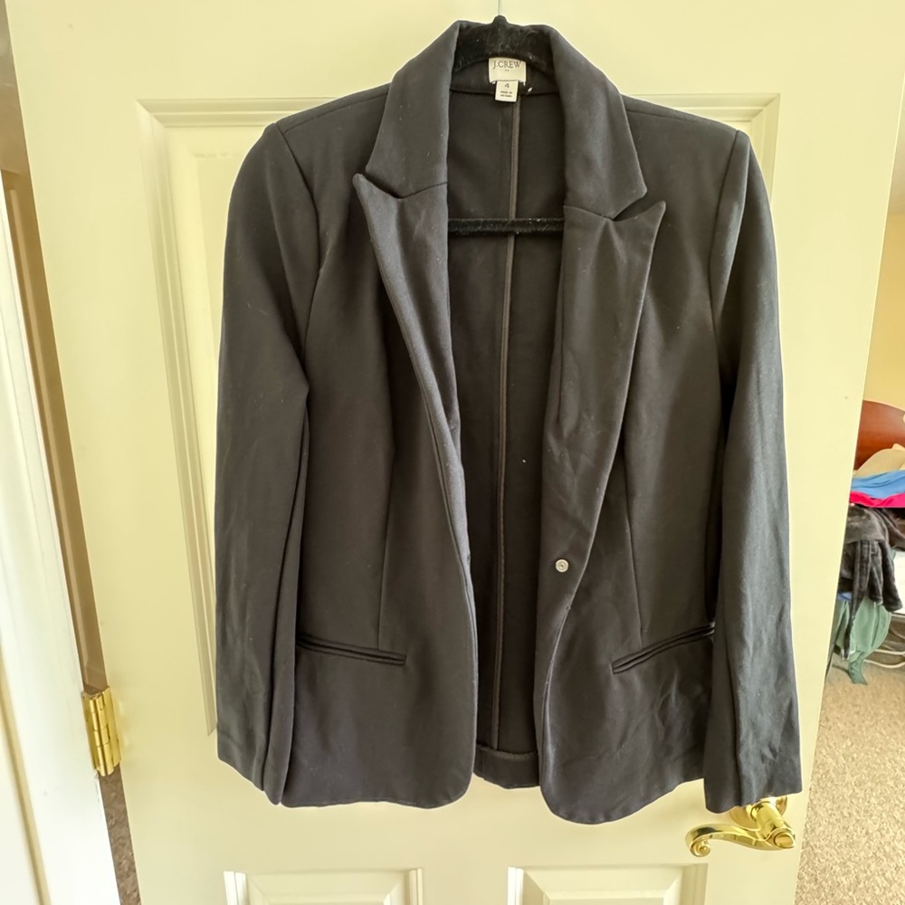 Jcrew black blazer size 4